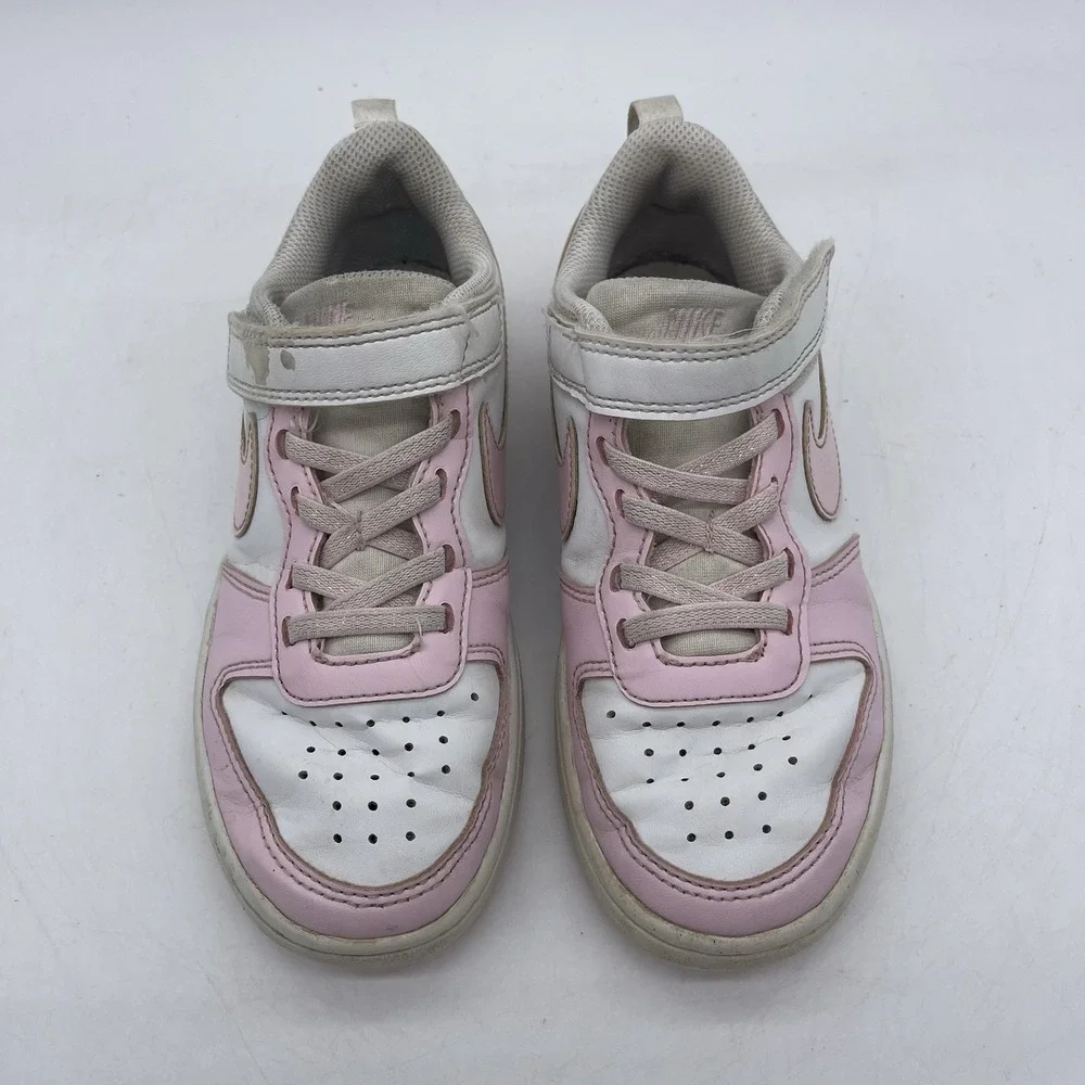 Nike Court Borough Low Recraft  DV5457-105 Youth Size 13C Shoes White/Pink Foam